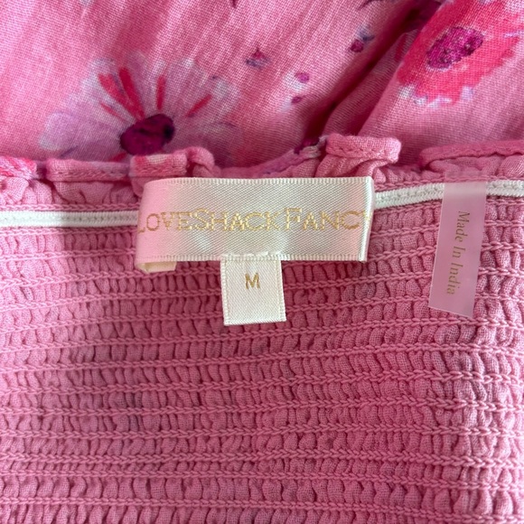 LOVESHACKFANCY Miri Dress in Coral Blaze Size Medium - Picture 4 of 6